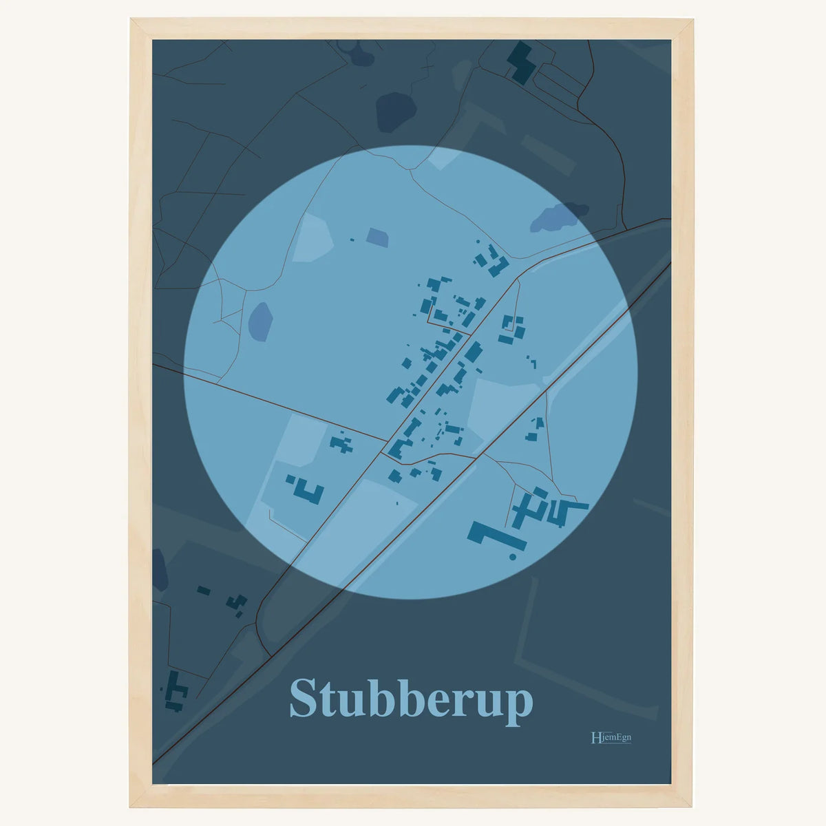 Stubberup plakat – Centrum 2026 – Lys pastel blå