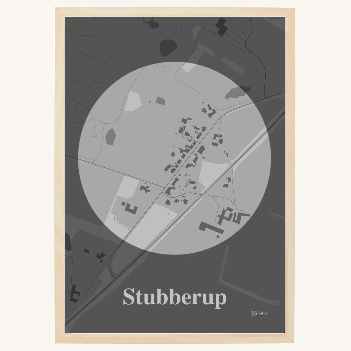 Stubberup plakat – Centrum 2026 – Lys pastel grå
