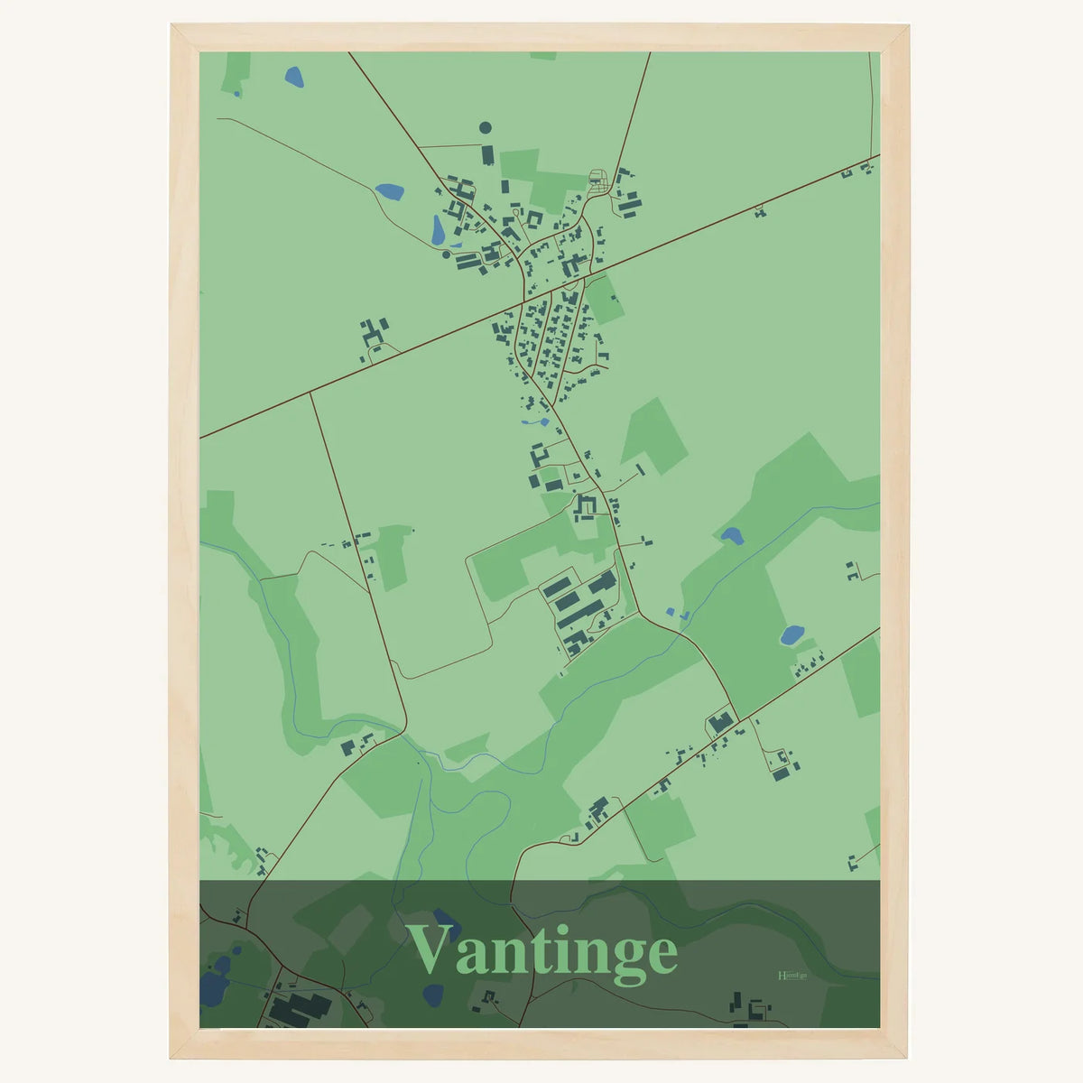 Vantinge plakat – Firkantet 2026 – Lys pastel grøn