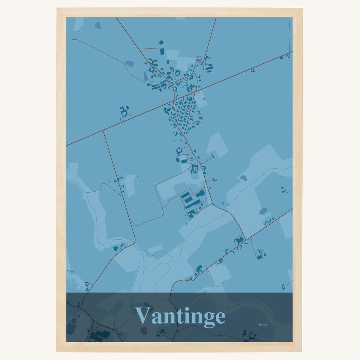 Vantinge plakat – Firkantet 2026 – Lys pastel blå