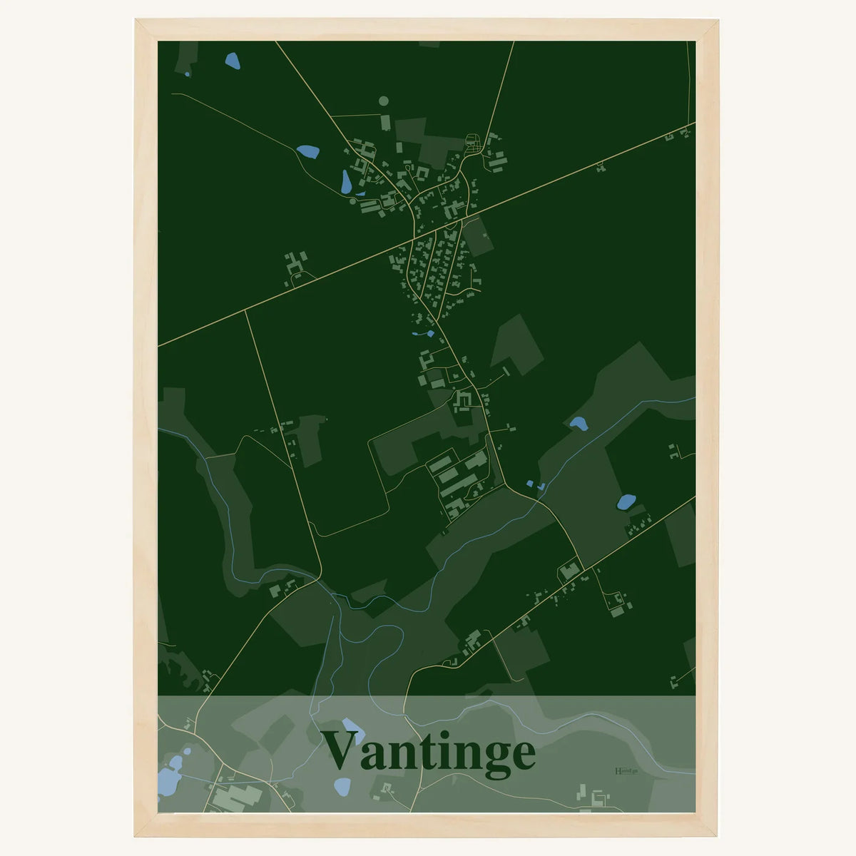 Vantinge plakat – Firkantet 2026 – Mørk grøn