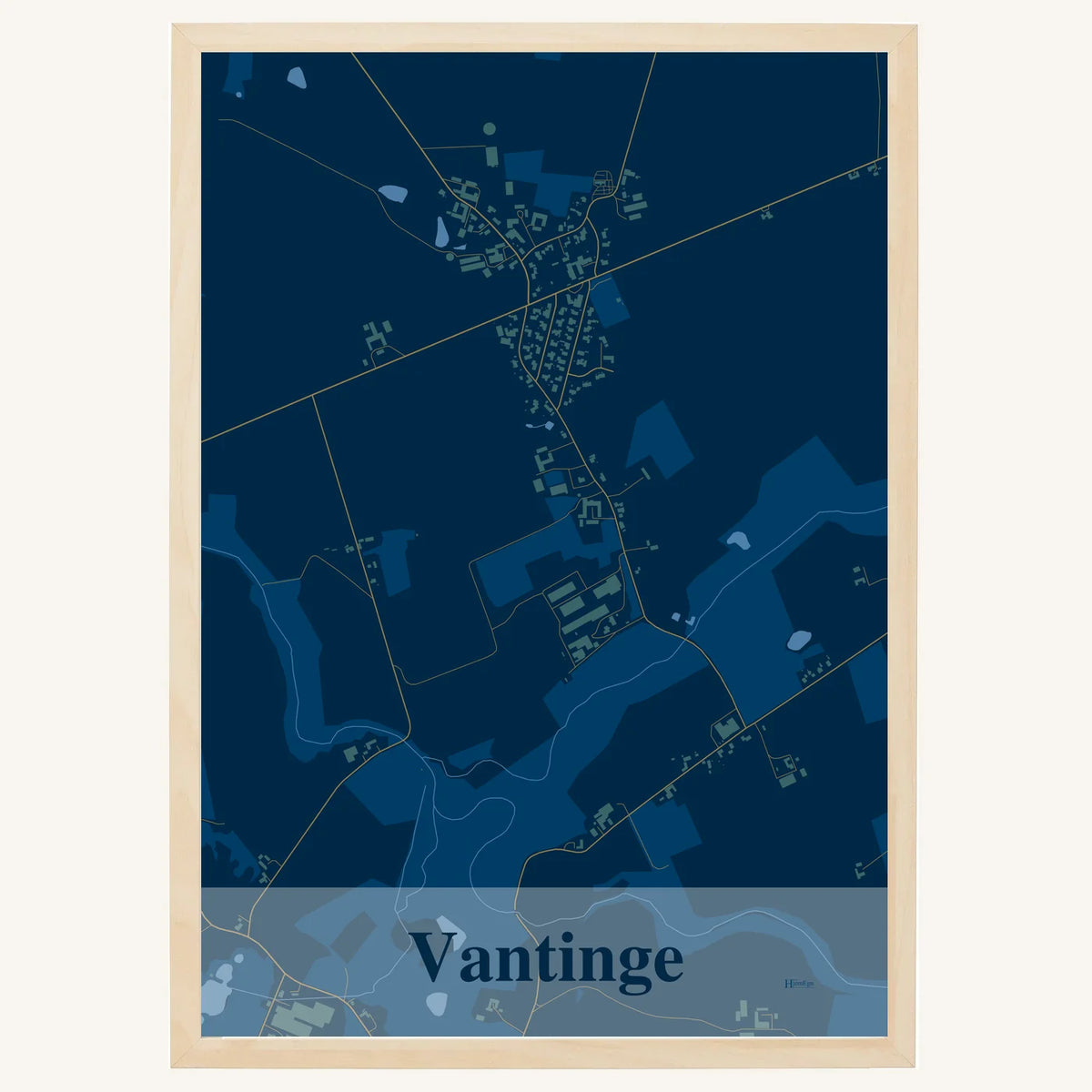 Vantinge plakat – Firkantet 2026 – Mørk blå