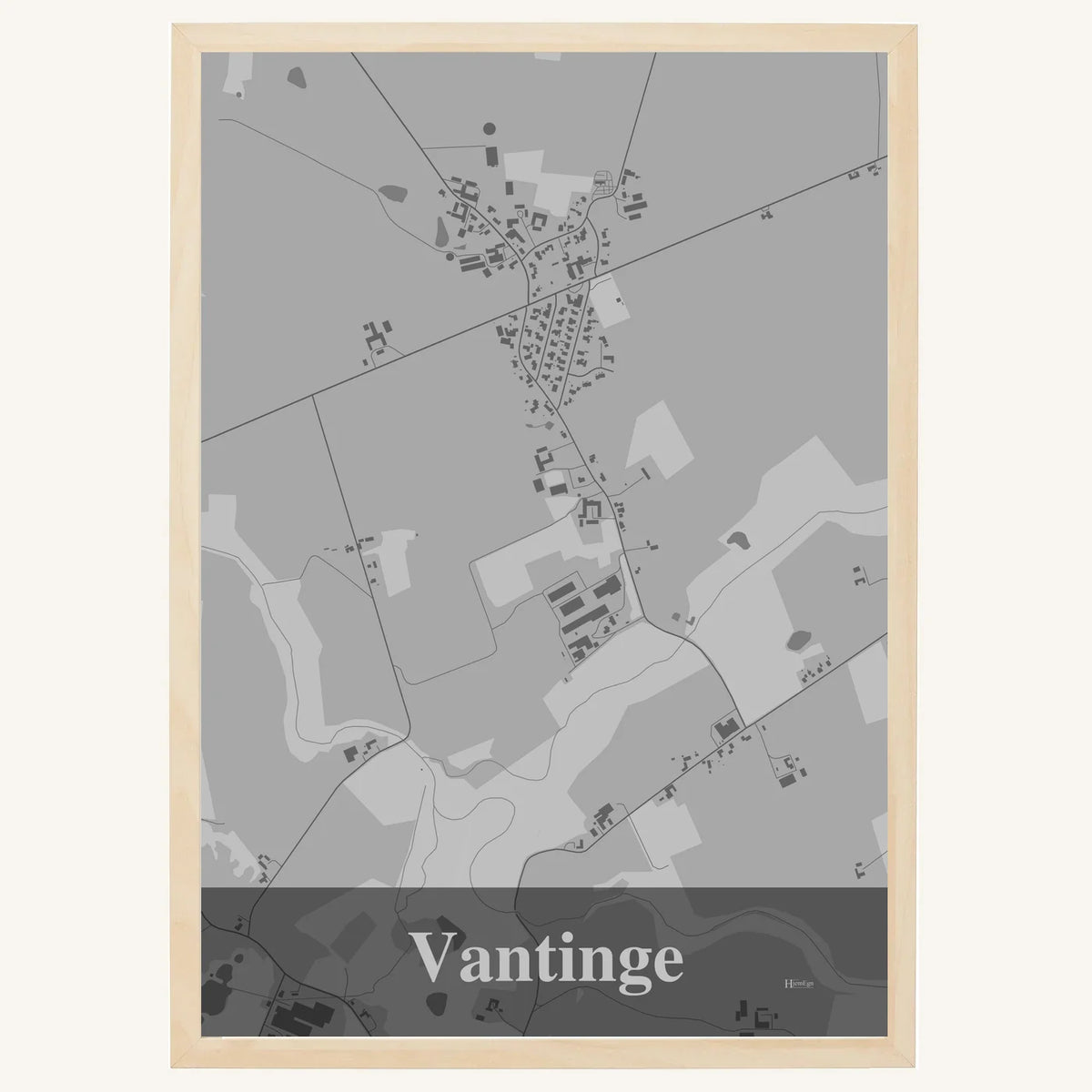 Vantinge plakat – Firkantet 2026 – Lys pastel grå