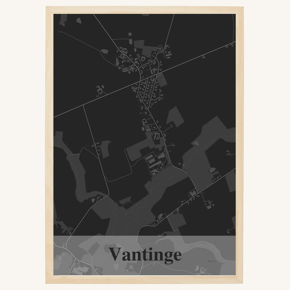 Vantinge plakat – Firkantet 2026 – Mørk grå