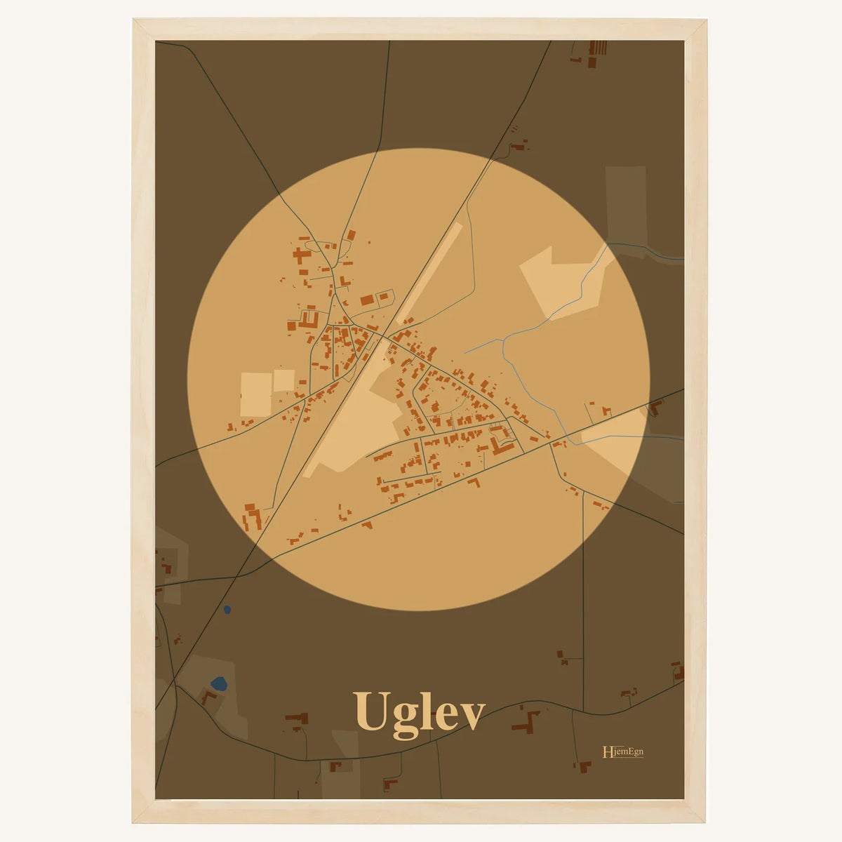 Uglev plakat – Centrum 2026 – Lys pastel brun