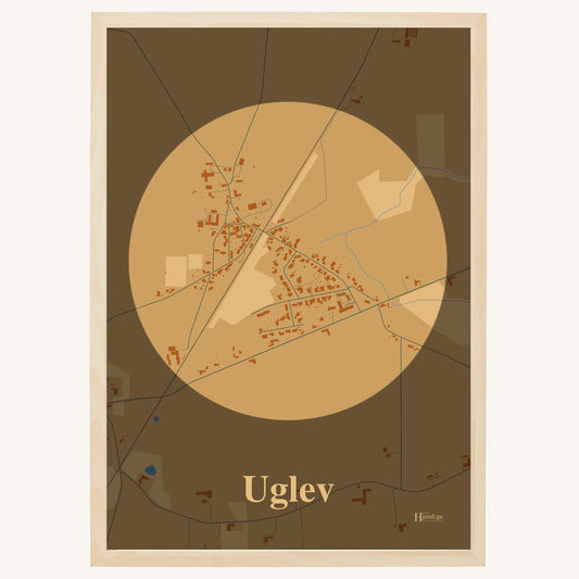 Uglev plakat – Centrum 2026 – Lys pastel brun