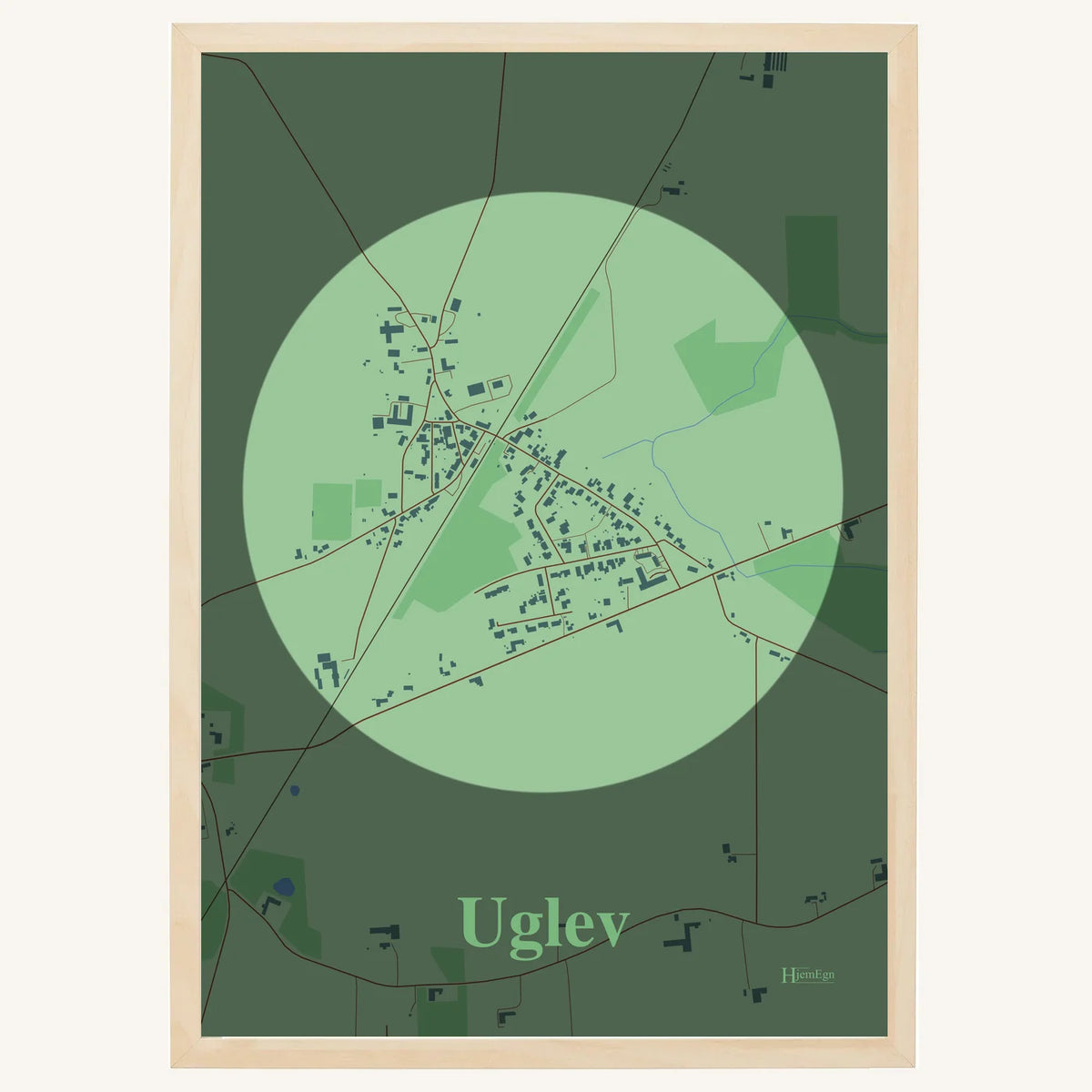 Uglev plakat – Centrum 2026 – Lys pastel grøn