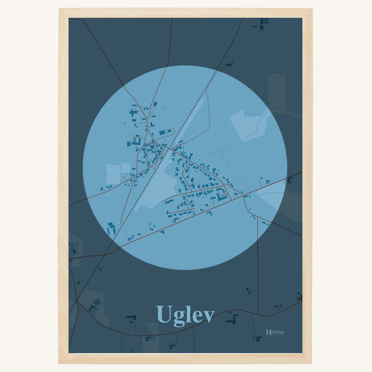 Uglev plakat – Centrum 2026 – Lys pastel blå