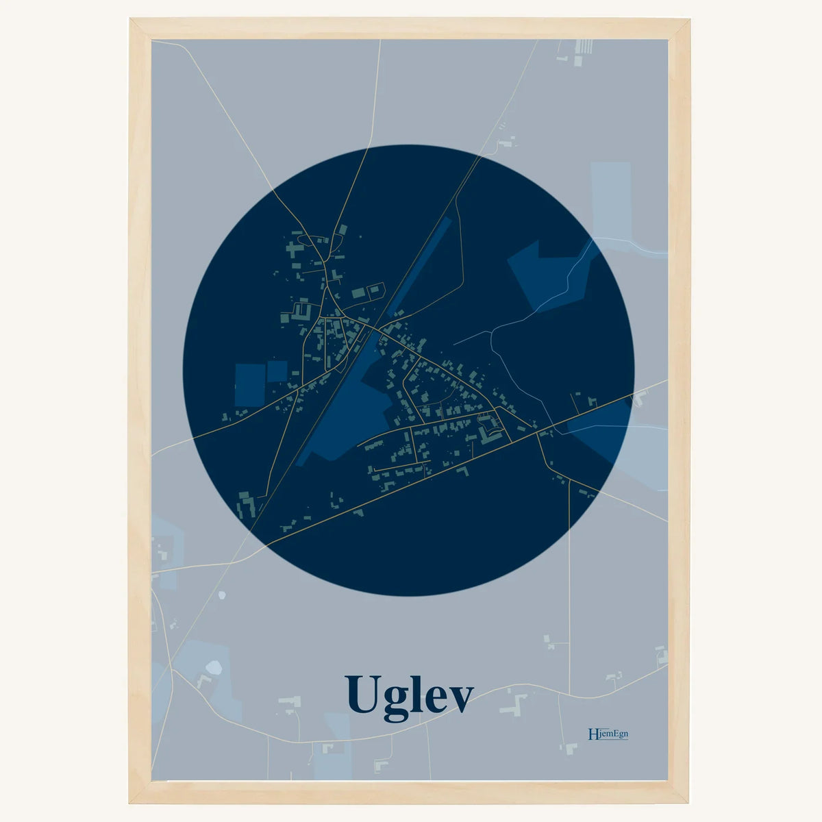 Uglev plakat – Centrum 2026 – Mørk blå