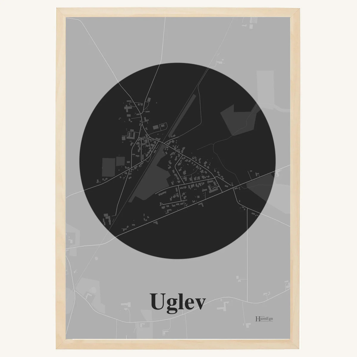 Uglev plakat – Centrum 2026 – Mørk grå