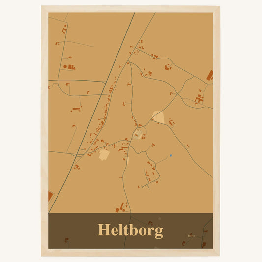 Heltborg plakat – Firkantet 2026 – Lys pastel brun