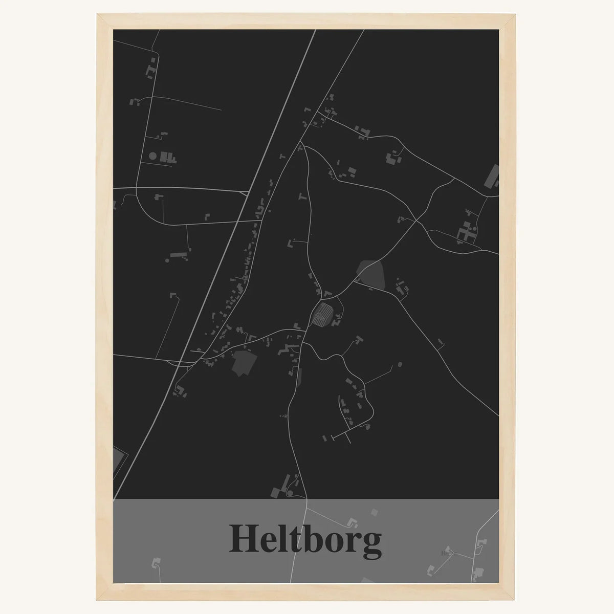 Heltborg plakat – Firkantet 2026 – Mørk grå