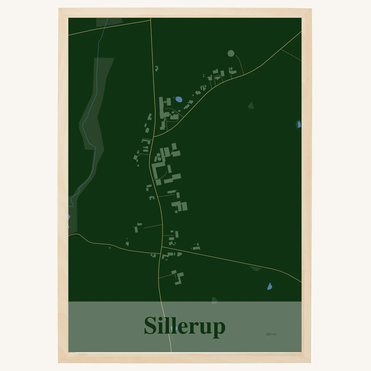 Sillerup plakat – Firkantet 2026 – Mørk grøn