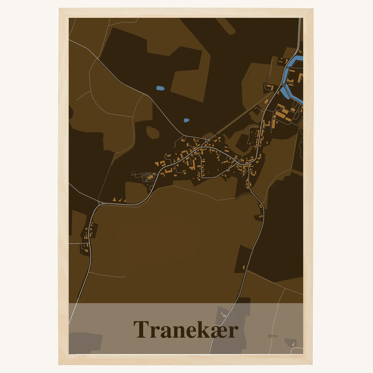 Tranekær plakat – Firkantet 2026 – Mørk brun