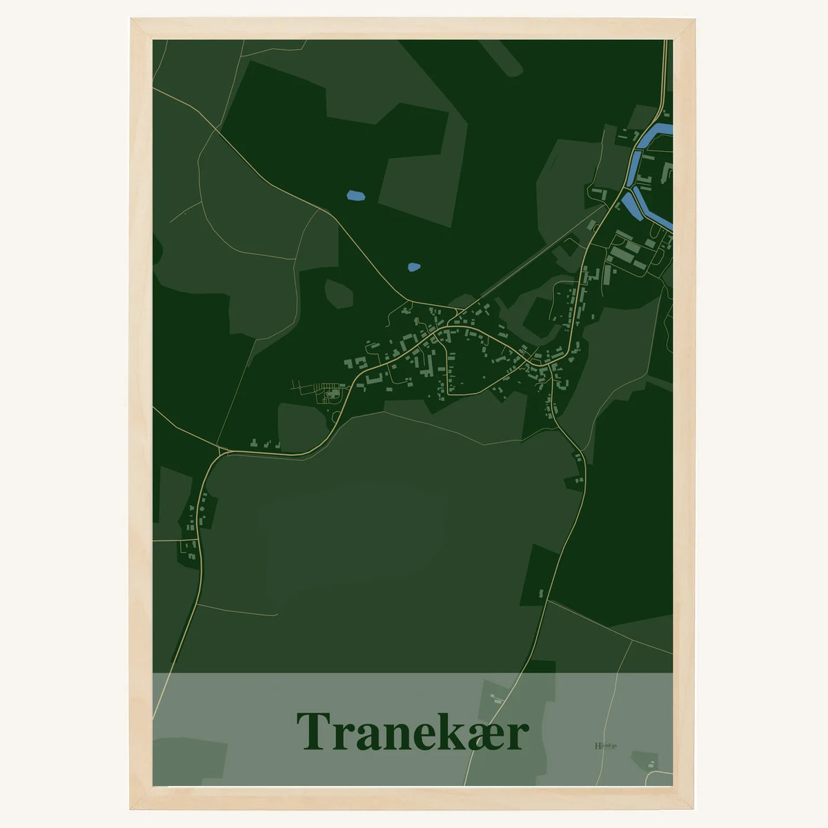 Tranekær plakat – Firkantet 2026 – Mørk grøn