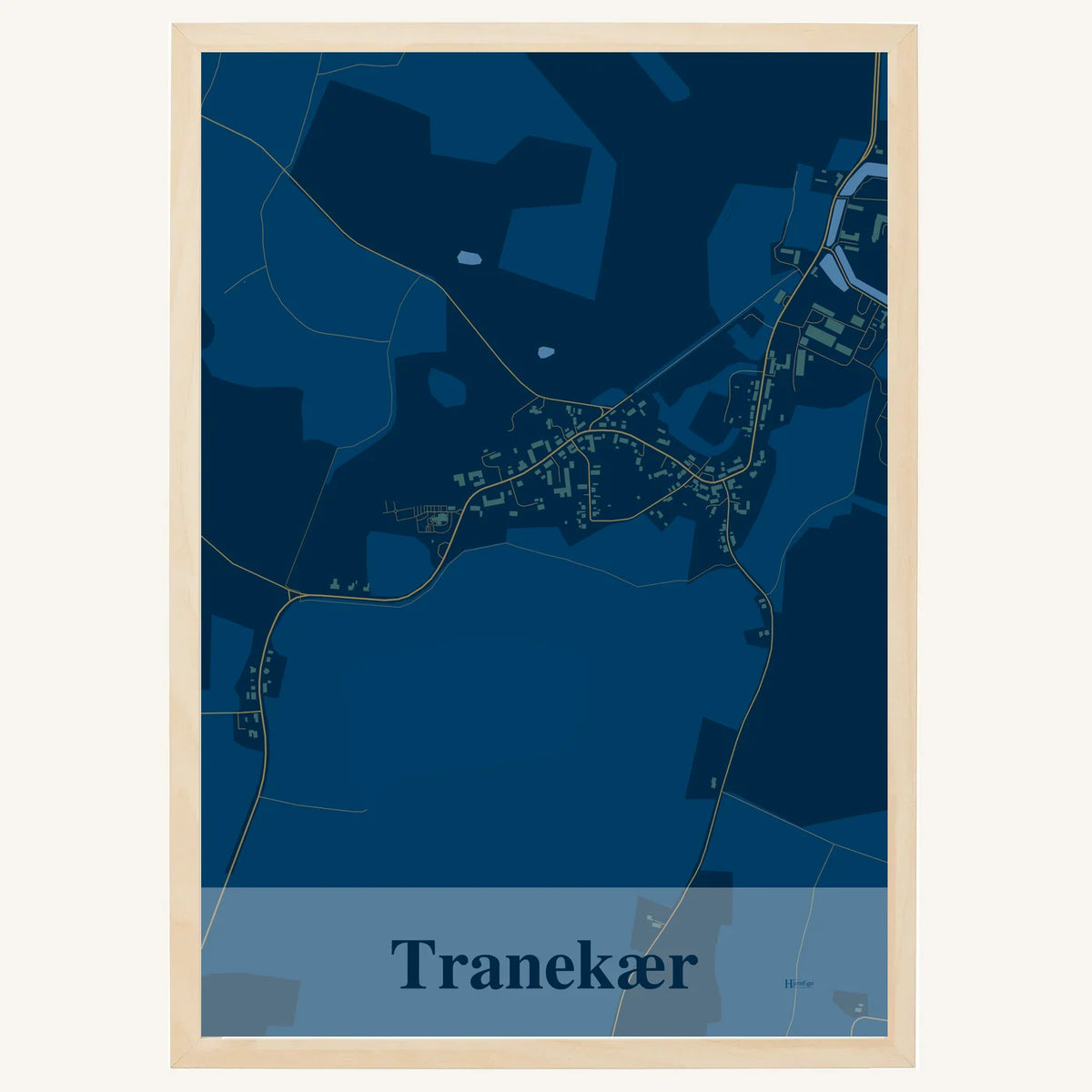 Tranekær plakat – Firkantet 2026 – Mørk blå