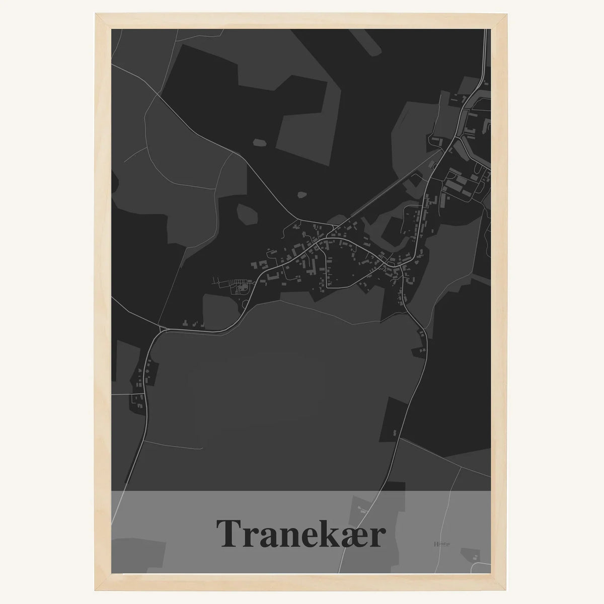 Tranekær plakat – Firkantet 2026 – Mørk grå