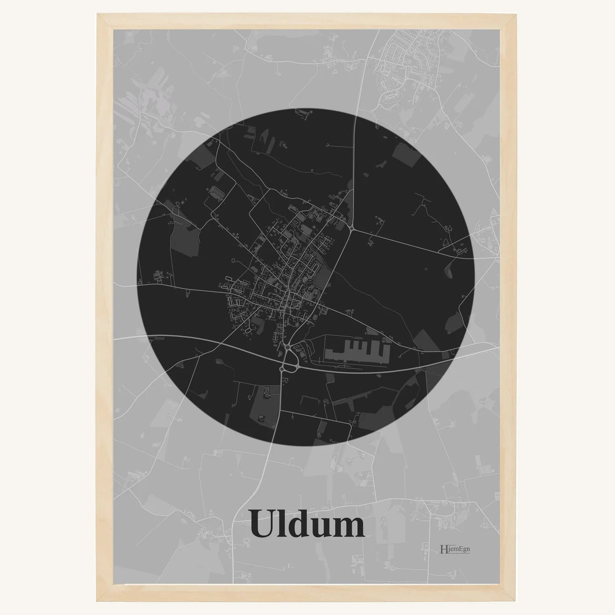 Uldum plakat – Centrum 2026 – Mørk grå