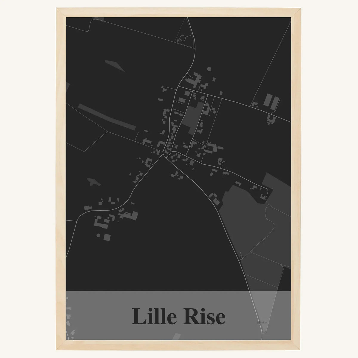 Lille Rise plakat – Firkantet 2026 – Mørk grå