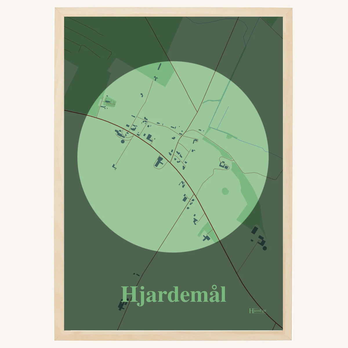 Hjardemål plakat – Centrum 2026 – Lys pastel grøn
