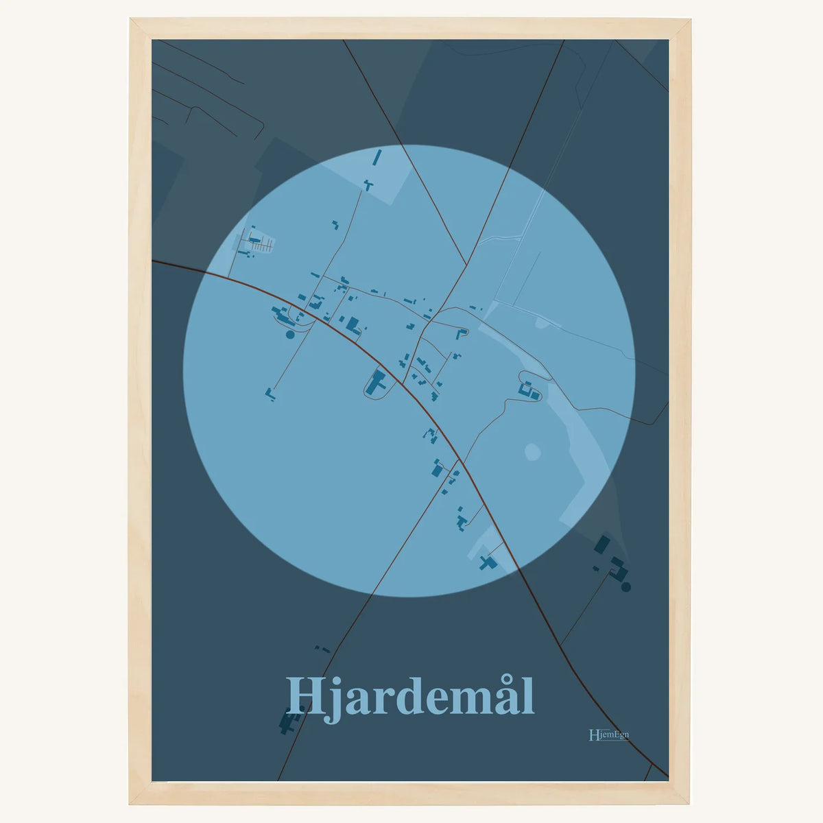 Hjardemål plakat – Centrum 2026 – Lys pastel blå