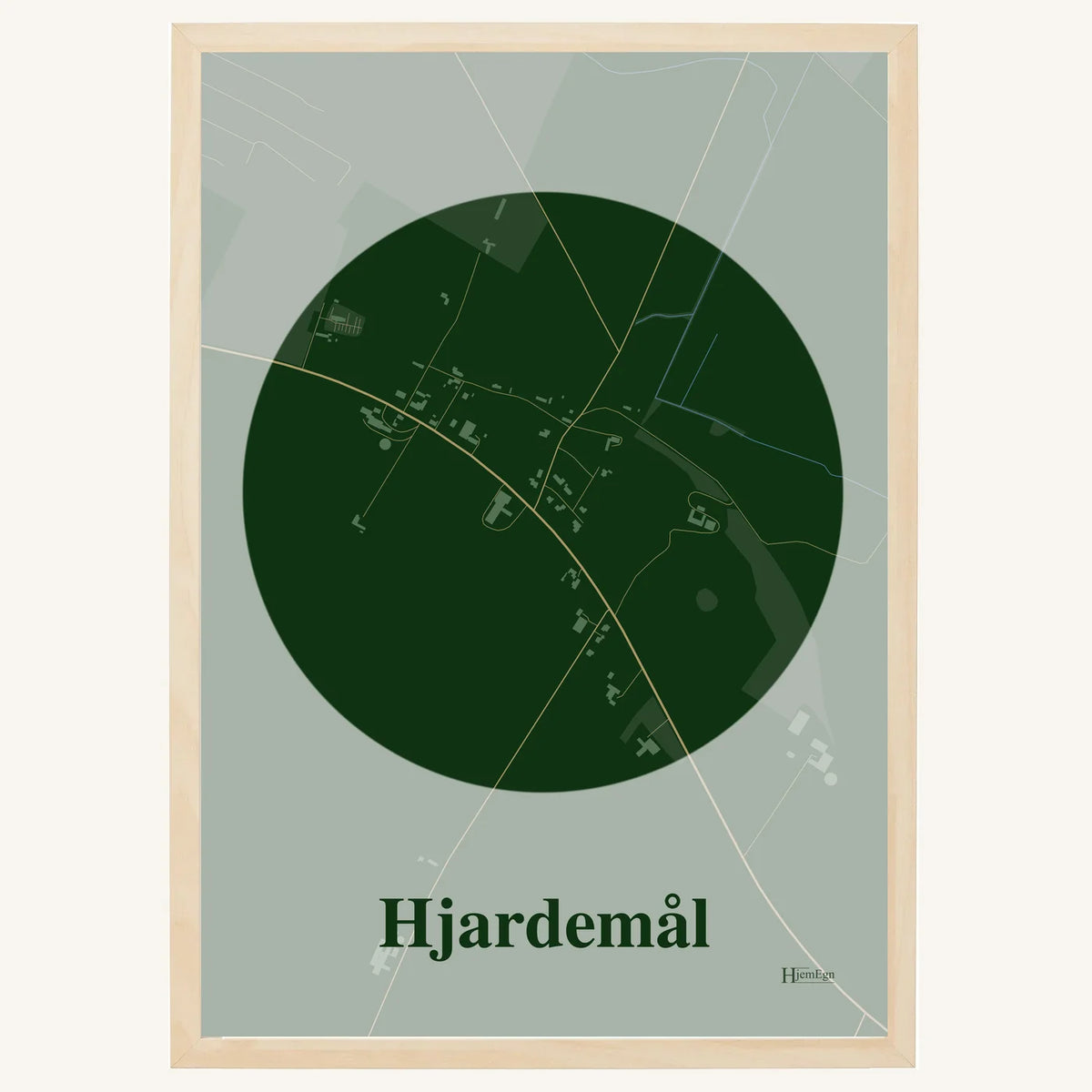 Hjardemål plakat – Centrum 2026 – Mørk grøn