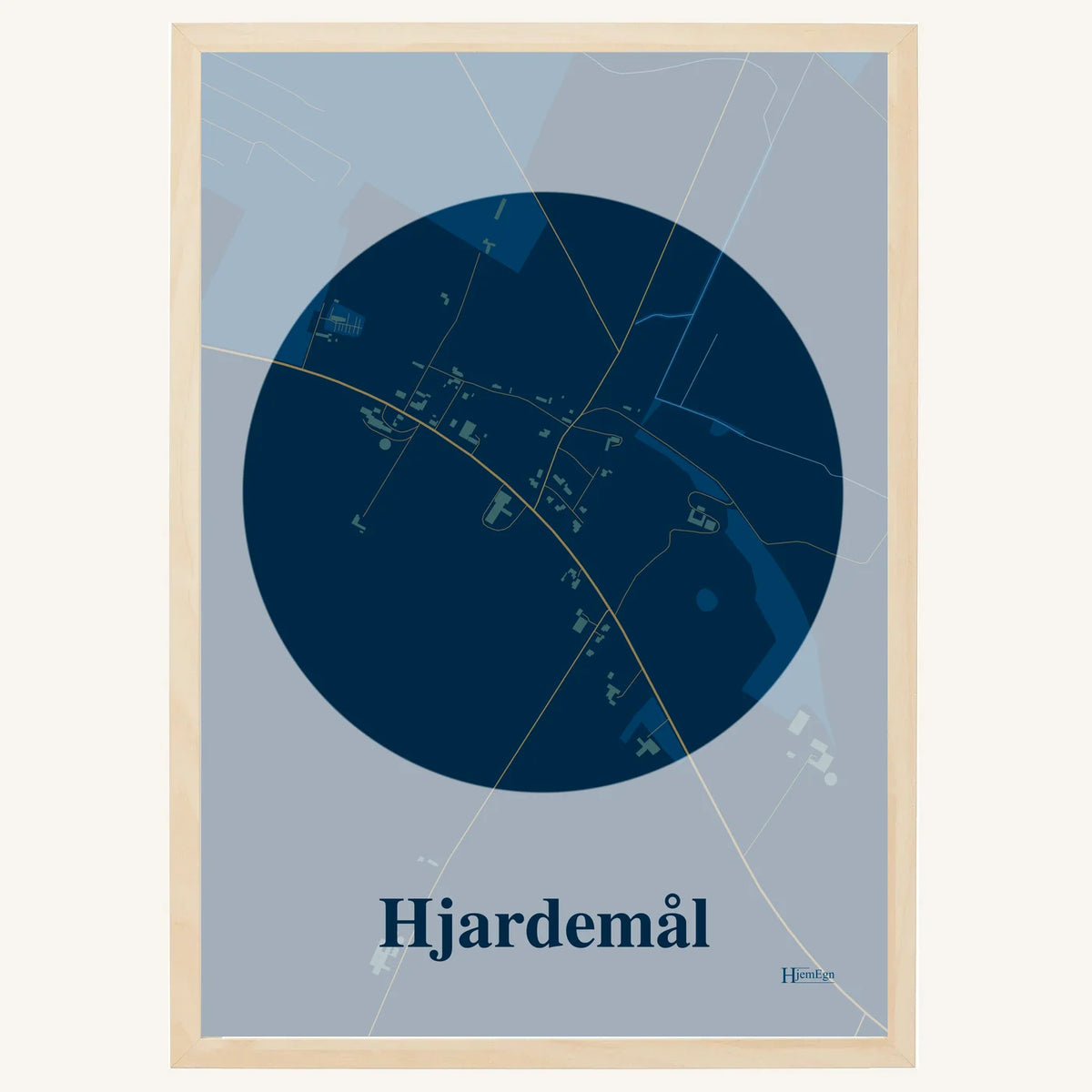 Hjardemål plakat – Centrum 2026 – Mørk blå