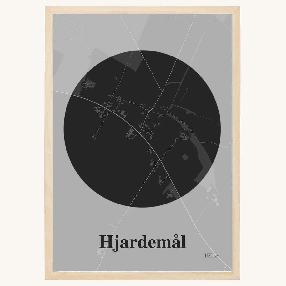 Hjardemål plakat – Centrum 2026 – Mørk grå