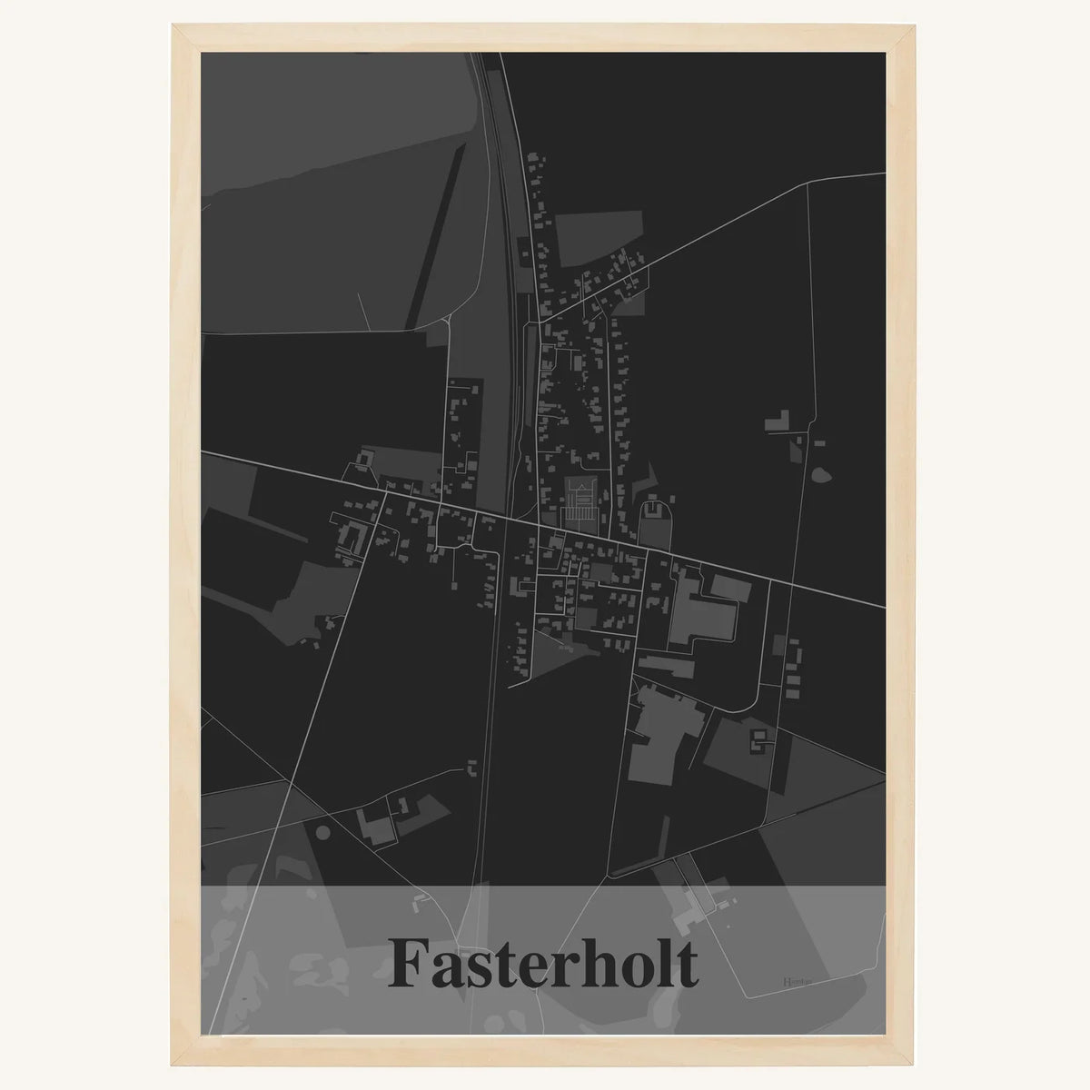 Fasterholt plakat – Firkantet 2026 – Mørk grå