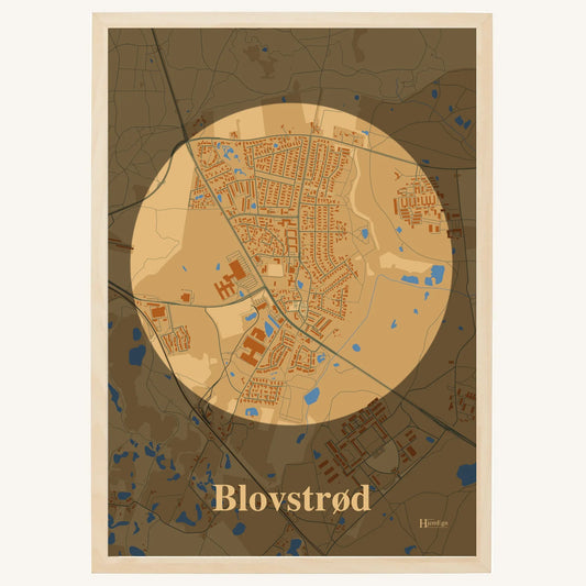 Blovstrød Plakat – Lys pastel brun