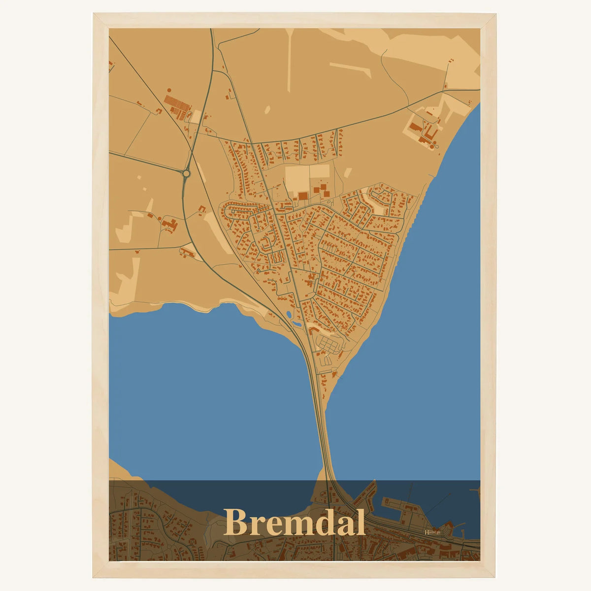 Bremdal plakat – Firkantet 2026 – Lys pastel brun