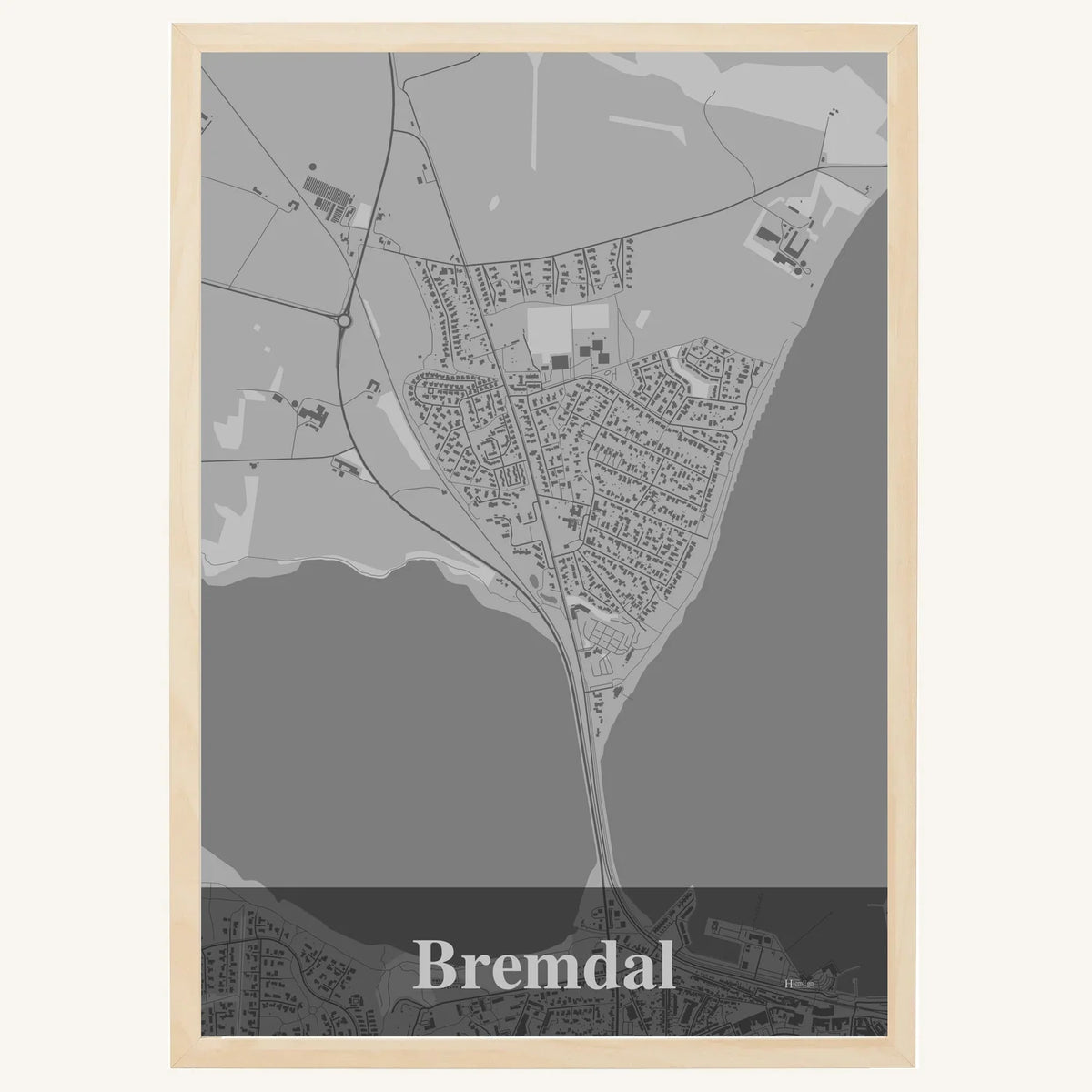 Bremdal plakat – Firkantet 2026 – Lys pastel grå
