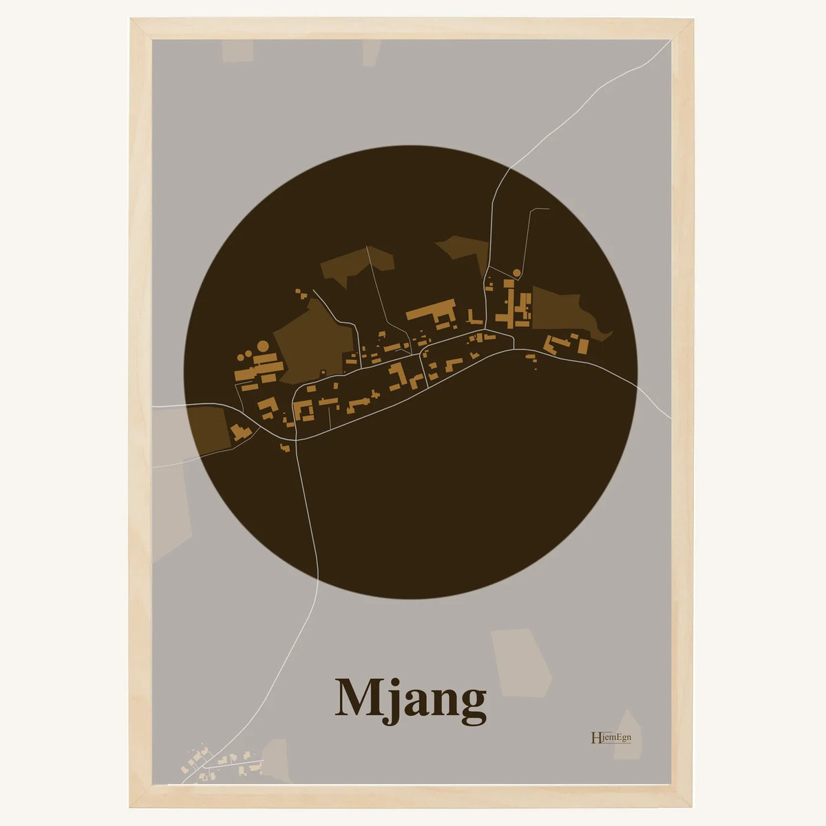 Mjang plakat – Centrum 2026 – Mørk brun
