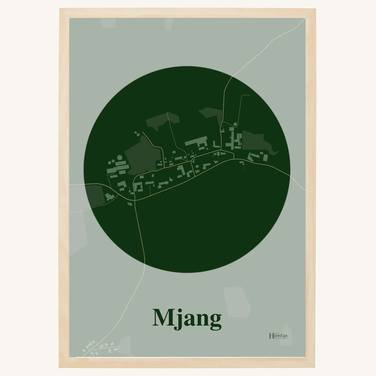 Mjang plakat – Centrum 2026 – Mørk grøn