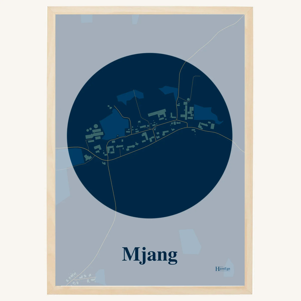 Mjang plakat – Centrum 2026 – Mørk blå