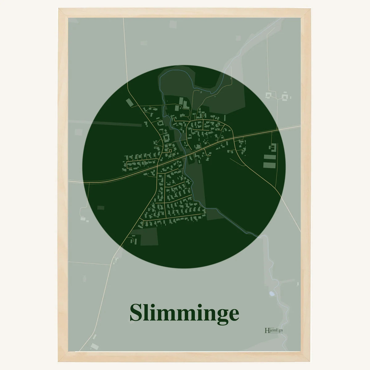 Slimminge plakat – Centrum 2026 – Mørk grøn