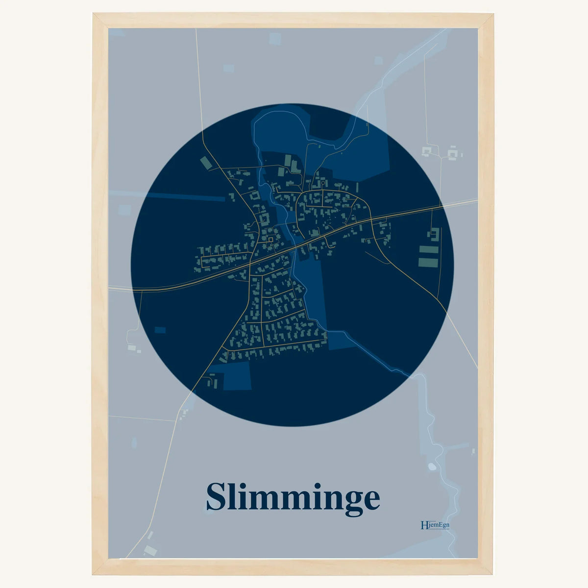 Slimminge plakat – Centrum 2026 – Mørk blå
