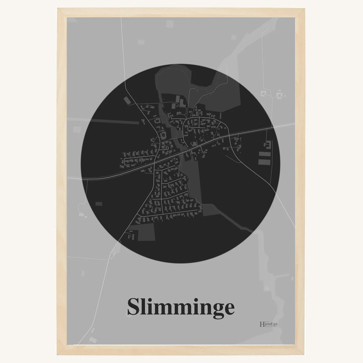 Slimminge plakat – Centrum 2026 – Mørk grå
