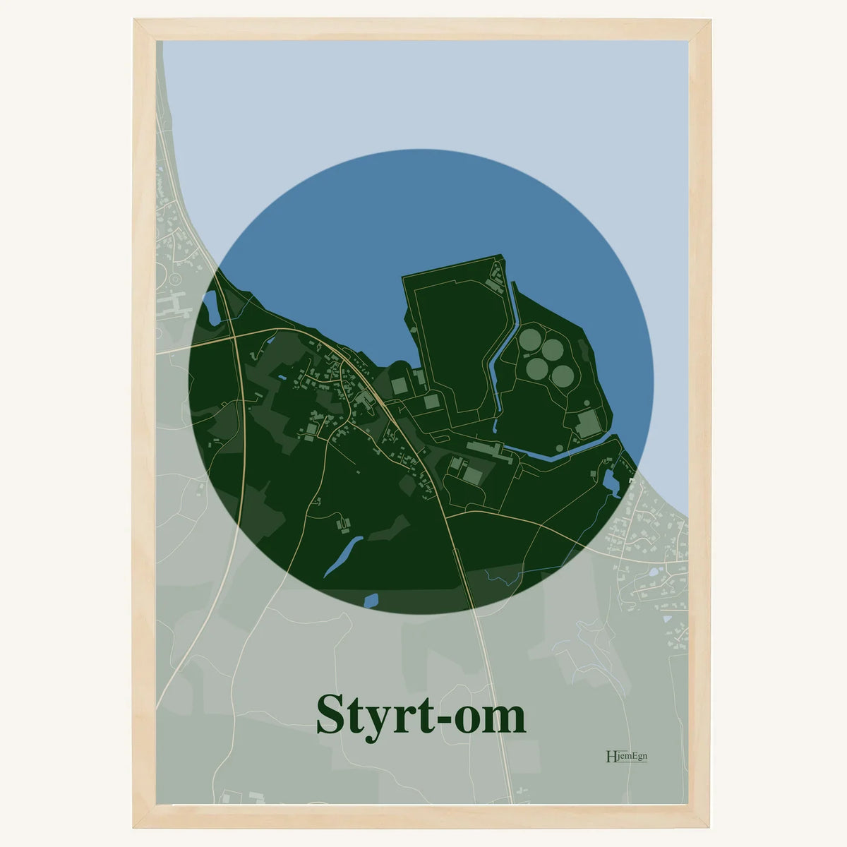 Styrt-om plakat – Centrum 2026 – Mørk grøn