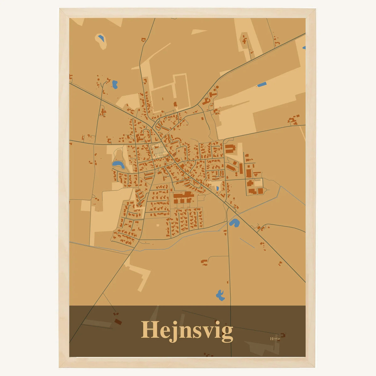 Hejnsvig plakat – Firkantet 2026 – Lys pastel brun