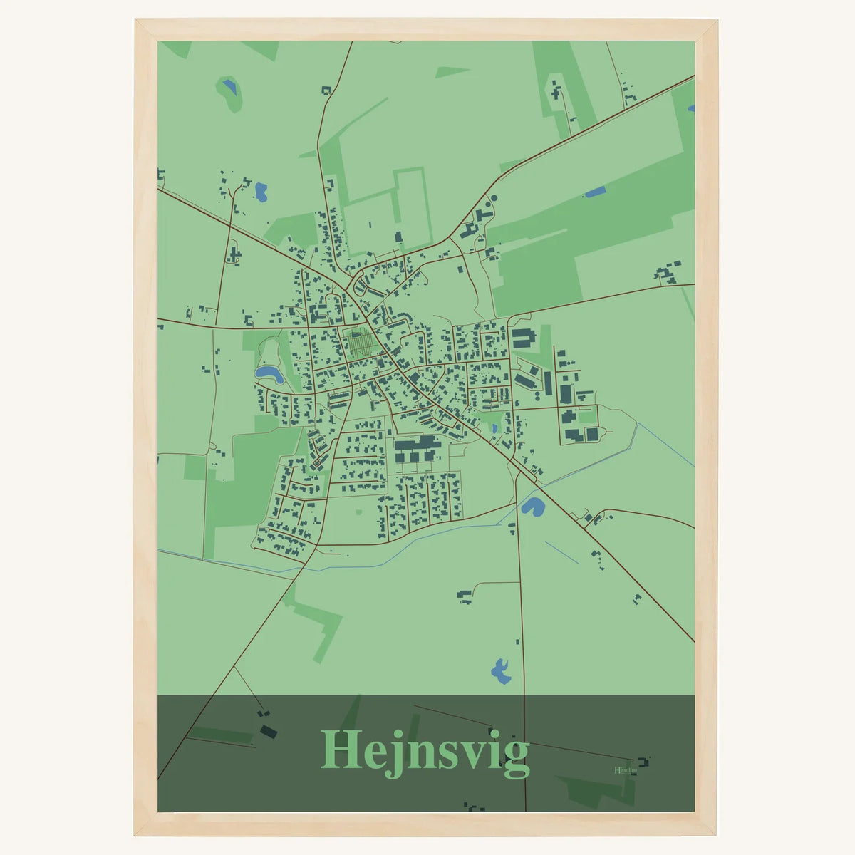Hejnsvig plakat – Firkantet 2026 – Lys pastel grøn