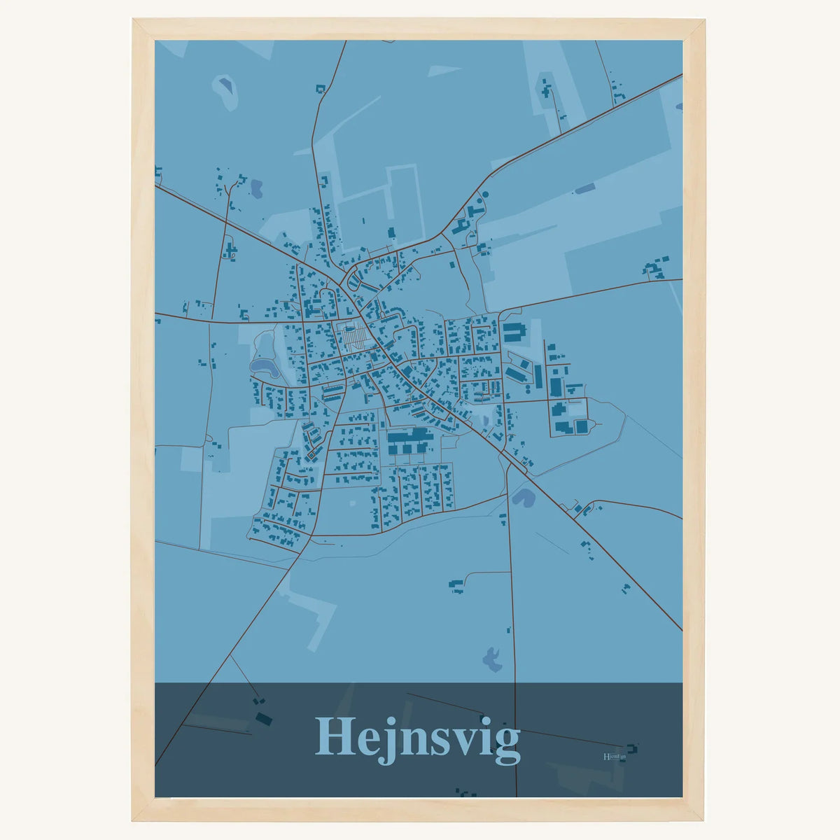 Hejnsvig plakat – Firkantet 2026 – Lys pastel blå
