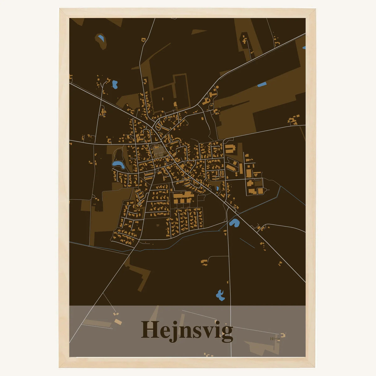 Hejnsvig plakat – Firkantet 2026 – Mørk brun