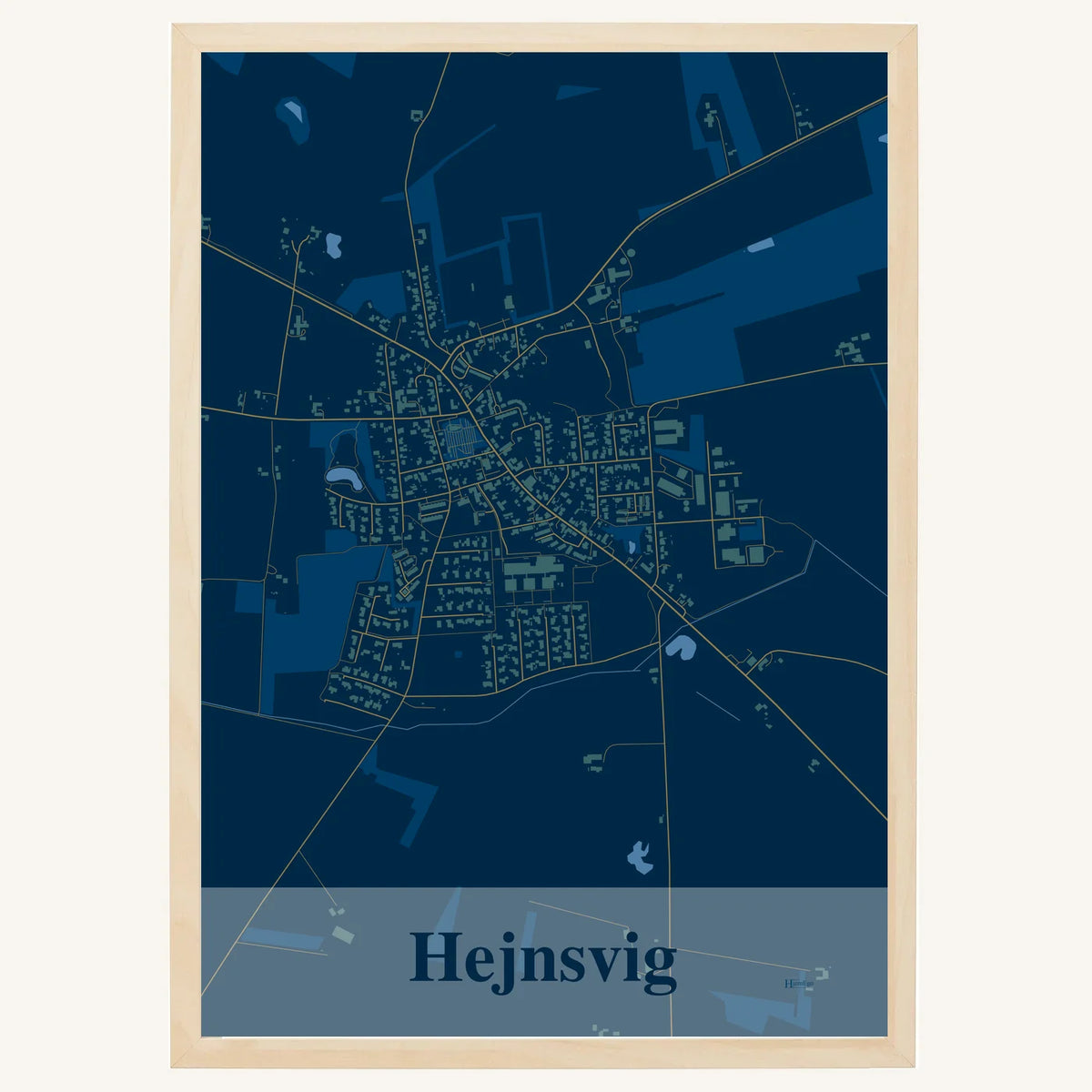 Hejnsvig plakat – Firkantet 2026 – Mørk blå