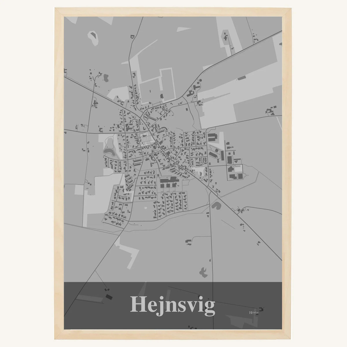 Hejnsvig plakat – Firkantet 2026 – Lys pastel grå