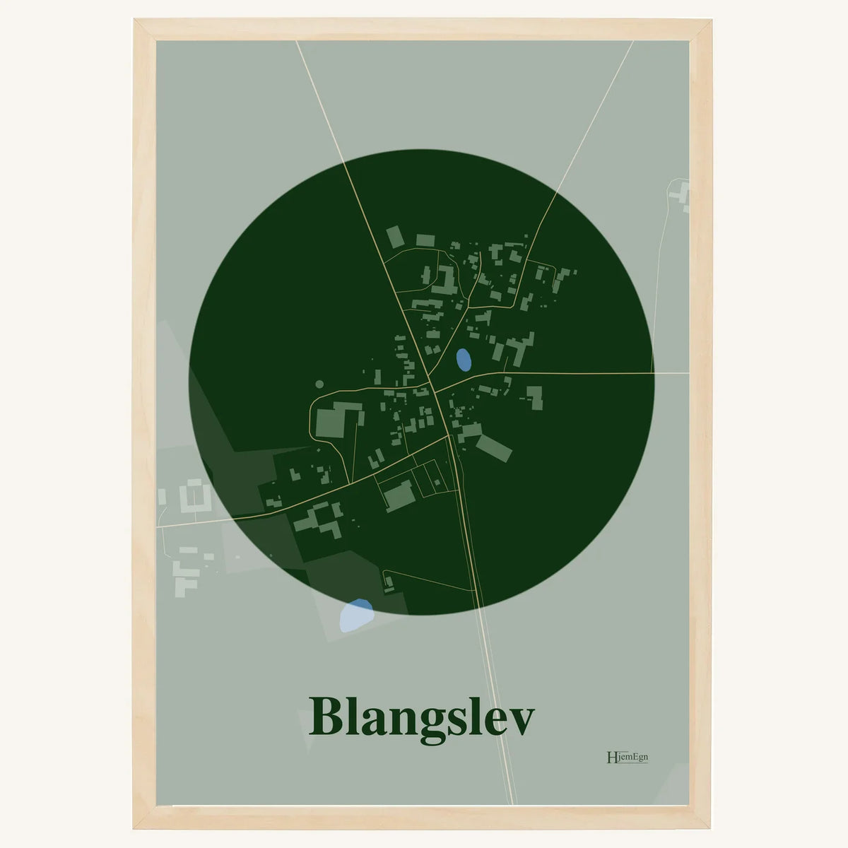 Blangslev plakat – Centrum 2026 – Mørk grøn