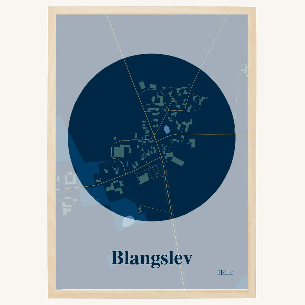 Blangslev plakat – Centrum 2026 – Mørk blå