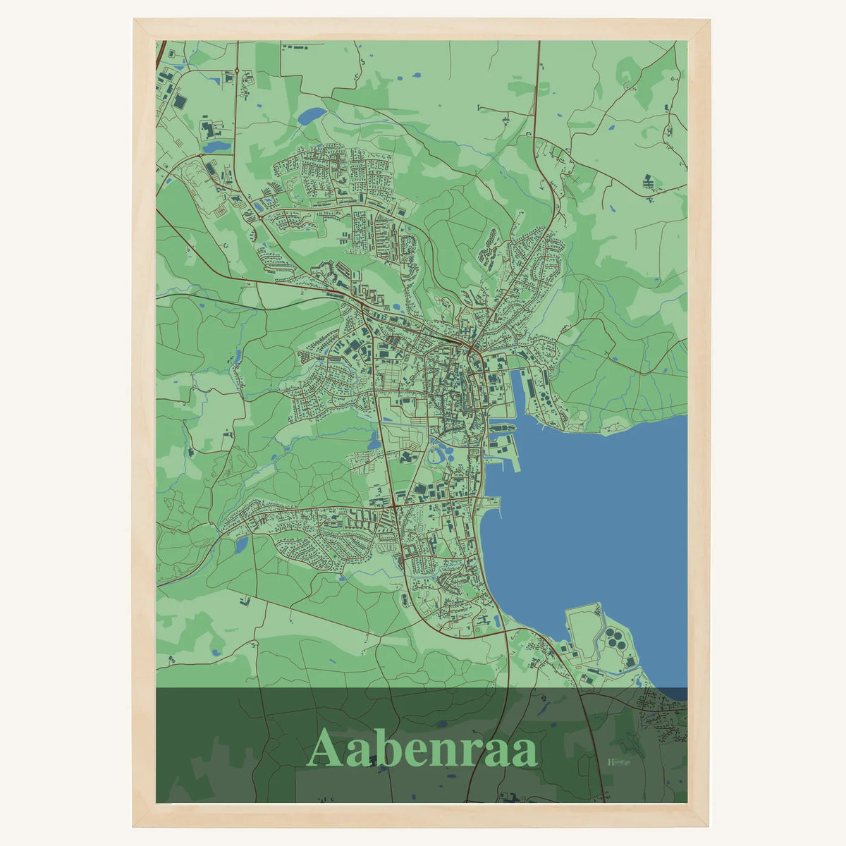 Aabenraa plakat – Firkantet 2026 – Lys pastel grøn