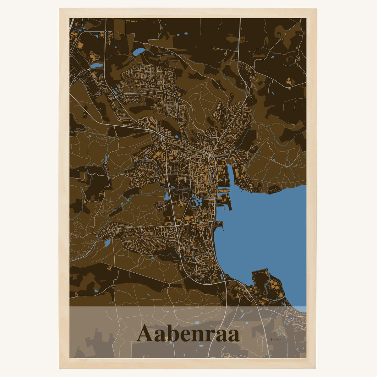 Aabenraa plakat – Firkantet 2026 – Mørk brun