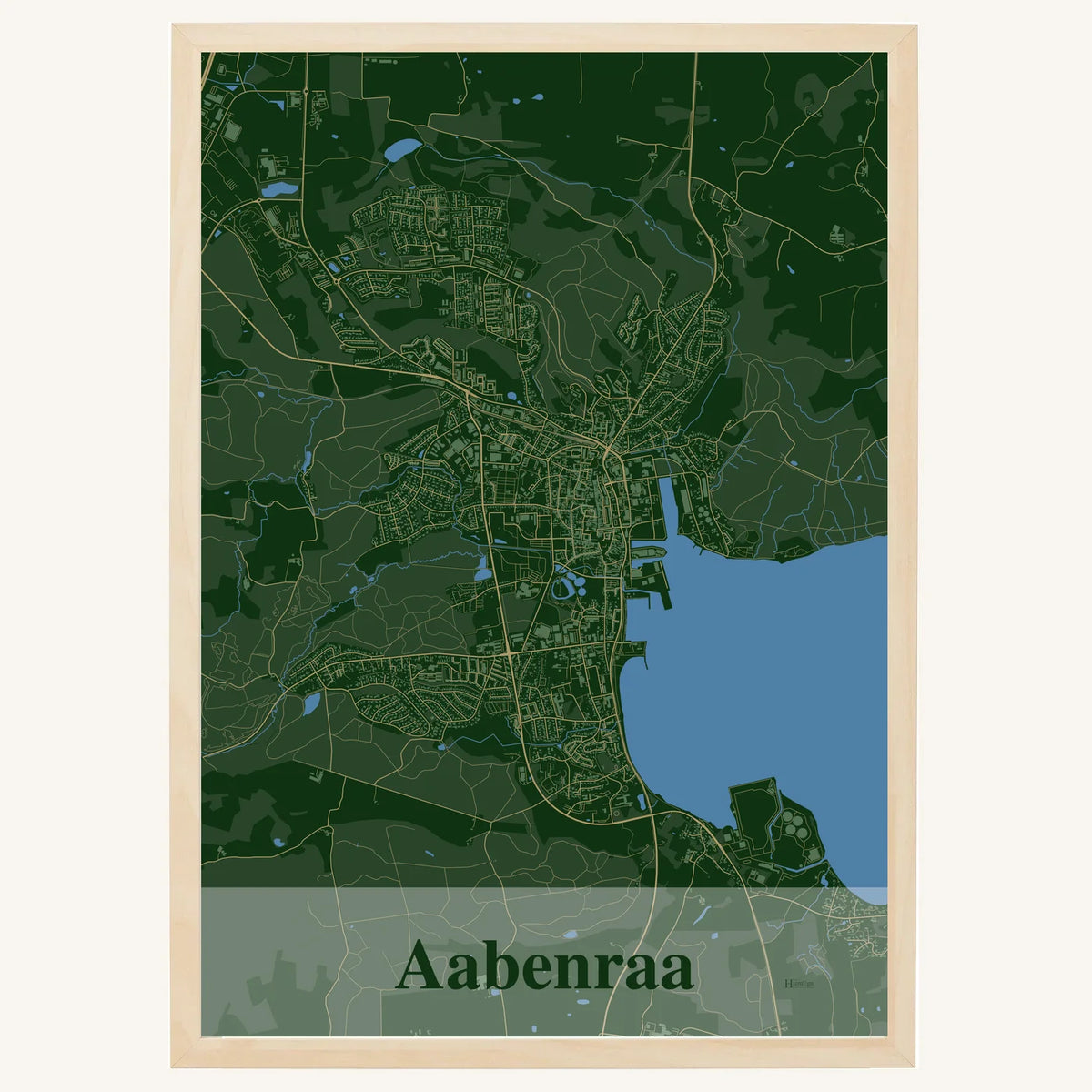 Aabenraa plakat – Firkantet 2026 – Mørk grøn